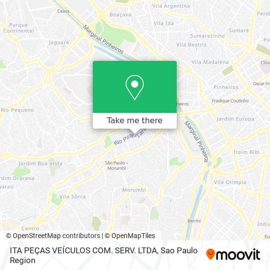 Mapa ITA PEÇAS VEÍCULOS COM. SERV. LTDA