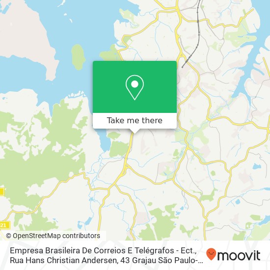 Empresa Brasileira De Correios E Telégrafos - Ect., Rua Hans Christian Andersen, 43 Grajau São Paulo-SP 04860-110 map