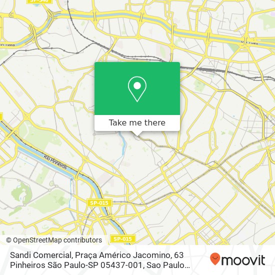 Sandi Comercial, Praça Américo Jacomino, 63 Pinheiros São Paulo-SP 05437-001 map
