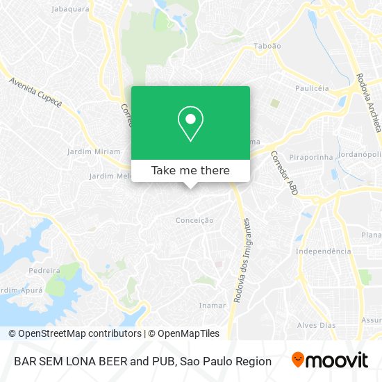 Mapa BAR SEM LONA BEER and PUB