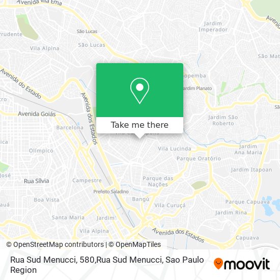 Rua Sud Menucci, 580,Rua Sud Menucci map