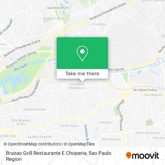 Brazao Grill Restaurante E Choperia map
