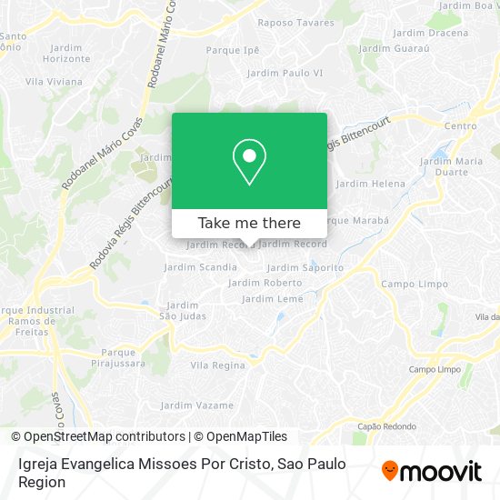Igreja Evangelica Missoes Por Cristo map