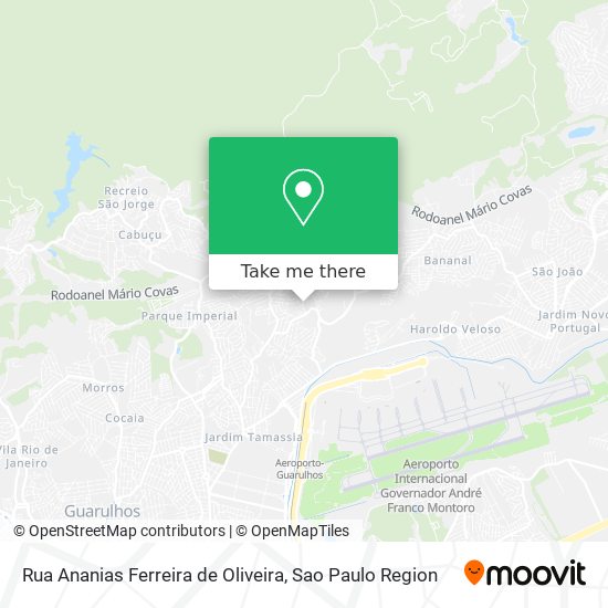 Rua Ananias Ferreira de Oliveira map