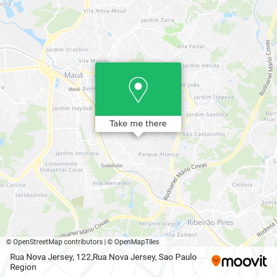 Mapa Rua Nova Jersey, 122,Rua Nova Jersey