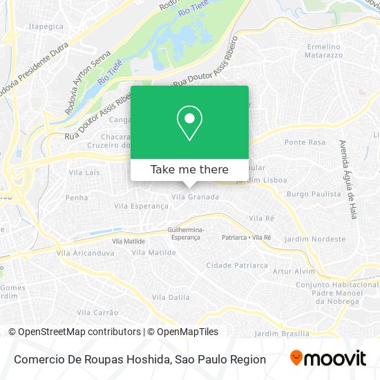 Mapa Comercio De Roupas Hoshida