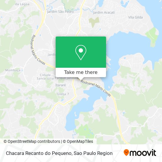 Mapa Chacara Recanto do Pequeno