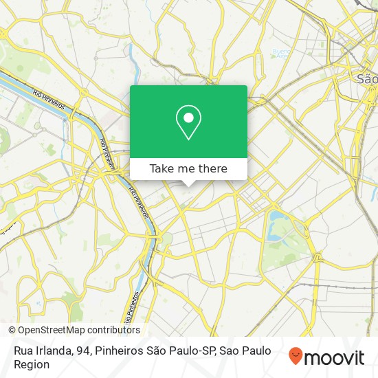 Rua Irlanda, 94, Pinheiros São Paulo-SP map
