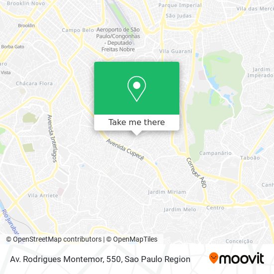 Mapa Av. Rodrigues Montemor, 550