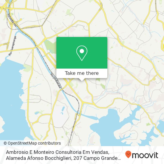 Mapa Ambrosio E Monteiro Consultoria Em Vendas, Alameda Afonso Bocchiglieri, 207 Campo Grande São Paulo-SP 04445-130