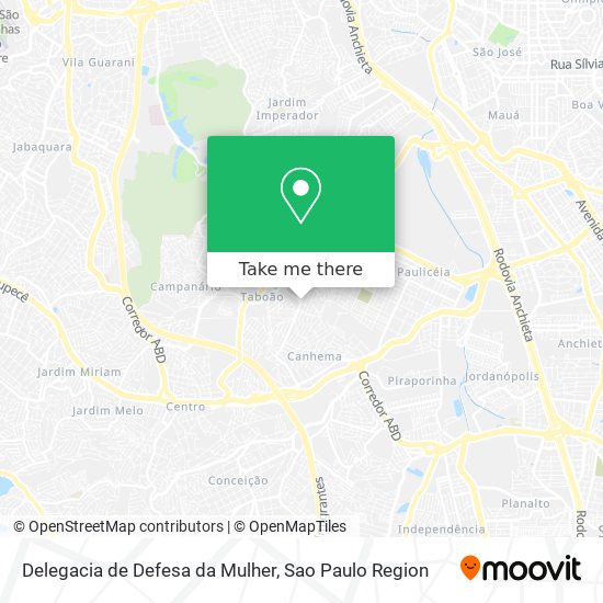 Delegacia de Defesa da Mulher map