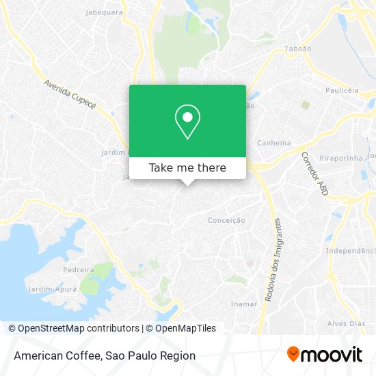 American Coffee map