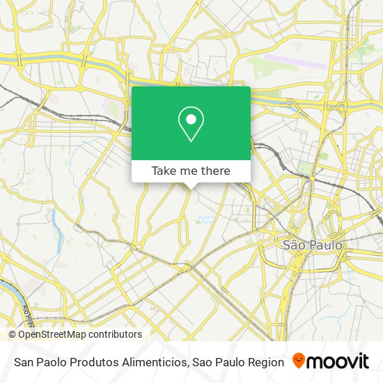 Mapa San Paolo Produtos Alimenticios
