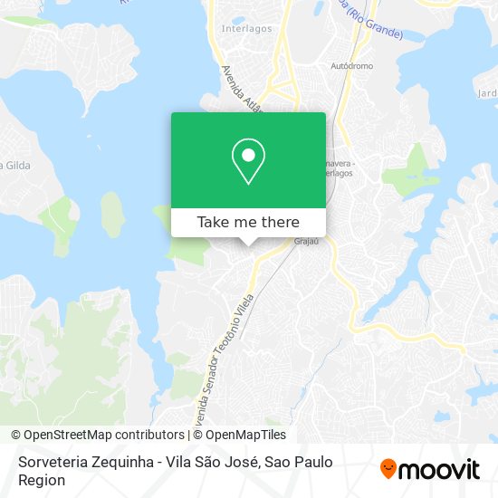 Mapa Sorveteria Zequinha - Vila São José