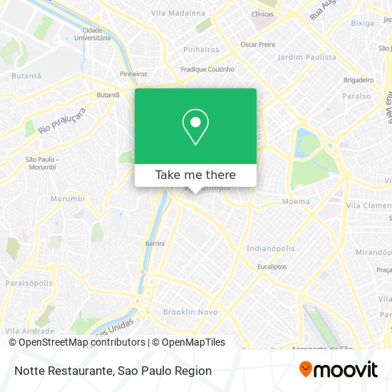 Notte Restaurante map