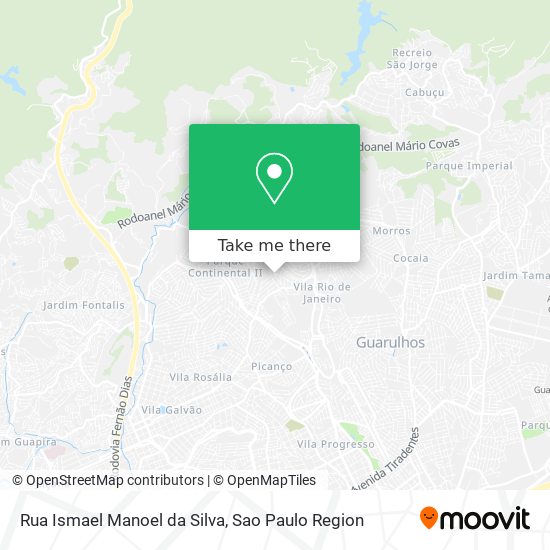 Rua Ismael Manoel da Silva map