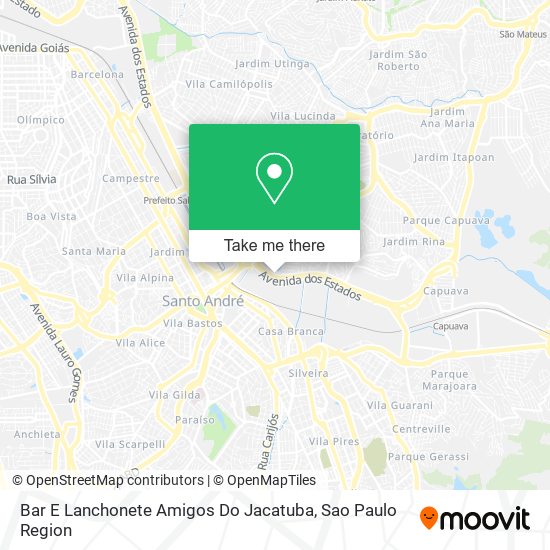 Mapa Bar E Lanchonete Amigos Do Jacatuba