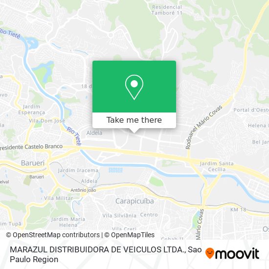 MARAZUL DISTRIBUIDORA DE VEICULOS LTDA. map