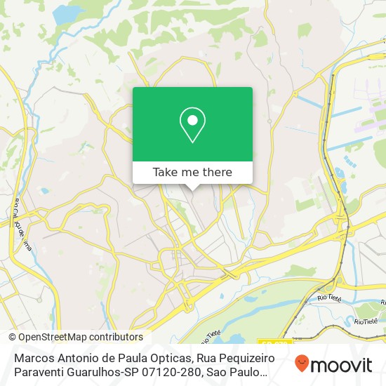 Marcos Antonio de Paula Opticas, Rua Pequizeiro Paraventi Guarulhos-SP 07120-280 map
