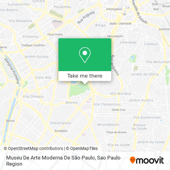 Mapa Museu De Arte Moderna De São Paulo