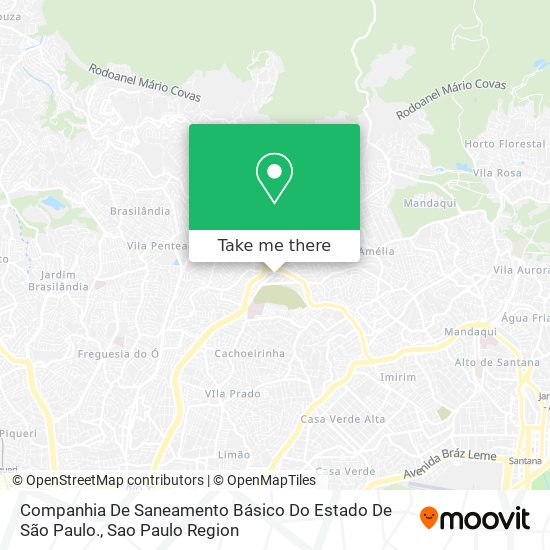 Mapa Companhia De Saneamento Básico Do Estado De São Paulo.