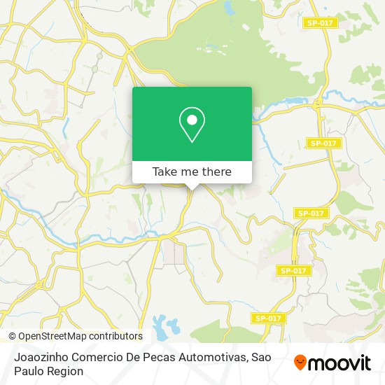 Joaozinho Comercio De Pecas Automotivas map