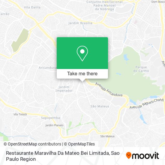 Restaurante Maravilha Da Mateo Bei Limitada map