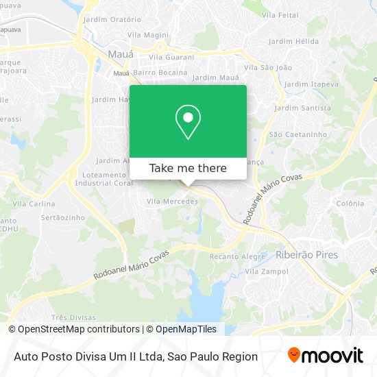 Auto Posto Divisa Um II Ltda map