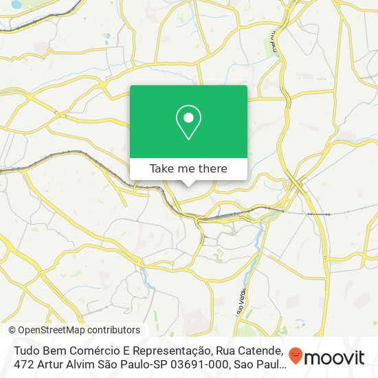 Tudo Bem Comércio E Representação, Rua Catende, 472 Artur Alvim São Paulo-SP 03691-000 map