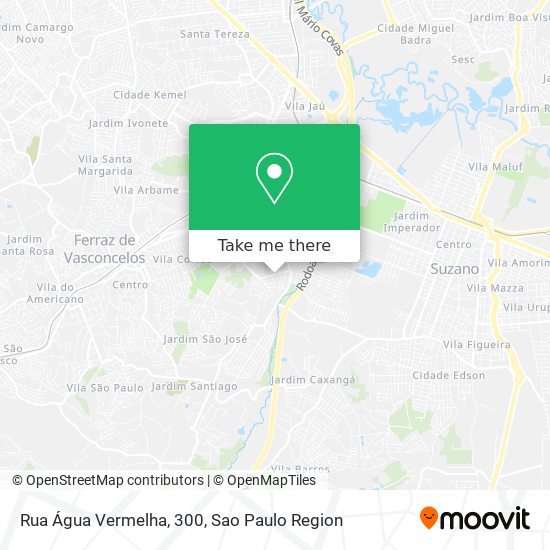 Rua Água Vermelha, 300 map