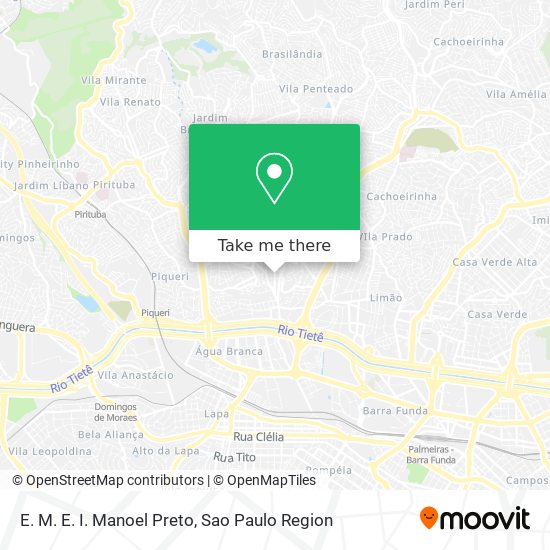 Mapa E. M. E. I. Manoel Preto