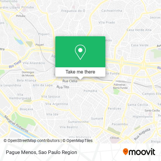 Pague Menos map