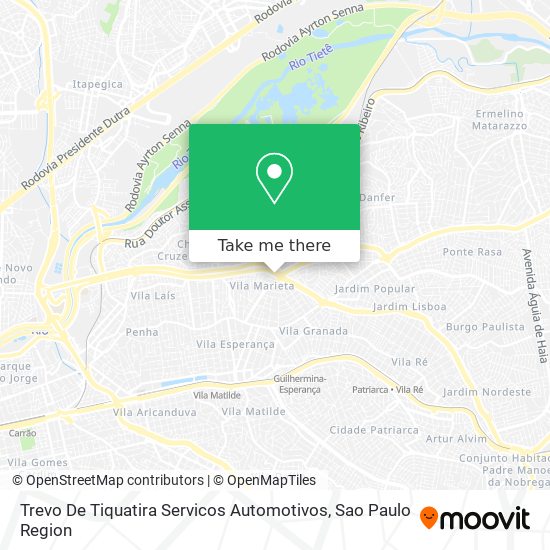 Trevo De Tiquatira Servicos Automotivos map