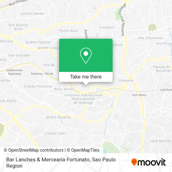 Bar Lanches & Mercearia Fortunato map