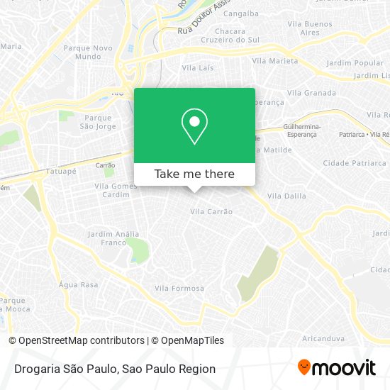 Mapa Drogaria São Paulo