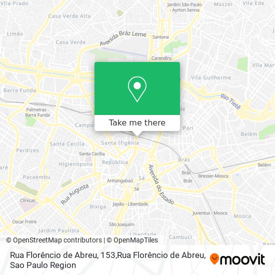 Mapa Rua Florêncio de Abreu, 153,Rua Florêncio de Abreu