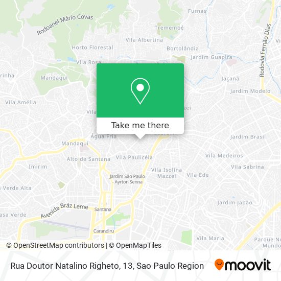 Rua Doutor Natalino Righeto, 13 map