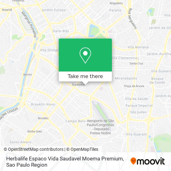 Mapa Herbalife Espaco Vida Saudavel Moema Premium