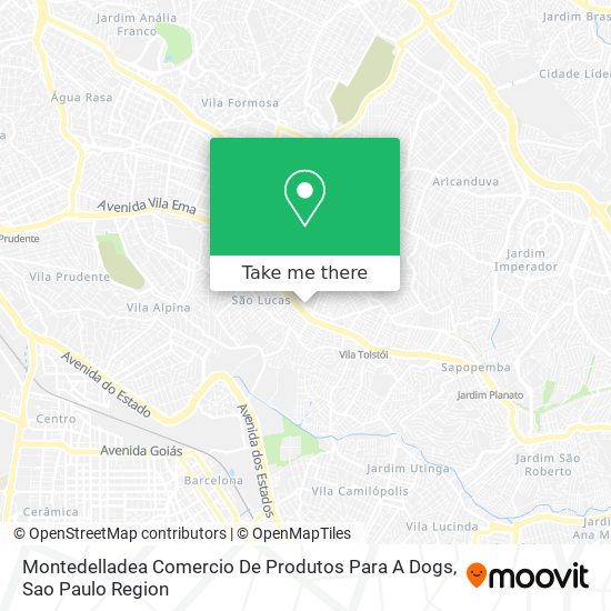 Montedelladea Comercio De Produtos Para A Dogs map