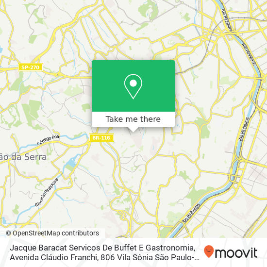 Jacque Baracat Servicos De Buffet E Gastronomia map