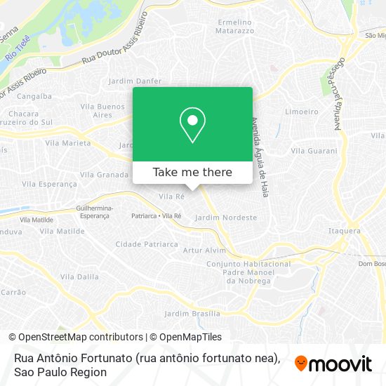 Rua Antônio Fortunato (rua antônio fortunato nea) map