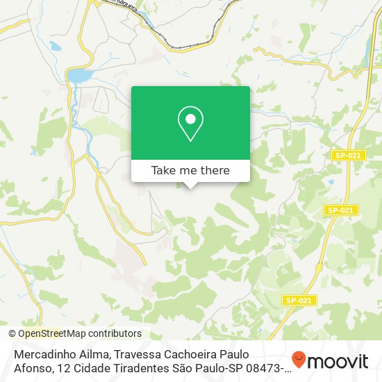 Mercadinho Ailma, Travessa Cachoeira Paulo Afonso, 12 Cidade Tiradentes São Paulo-SP 08473-240 map