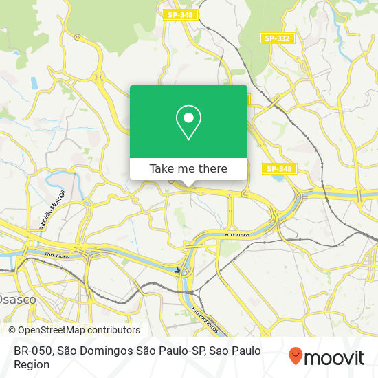 BR-050, São Domingos São Paulo-SP map