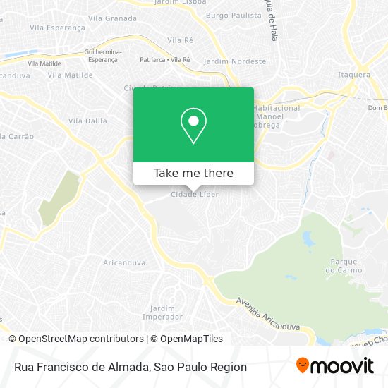 Rua Francisco de Almada map