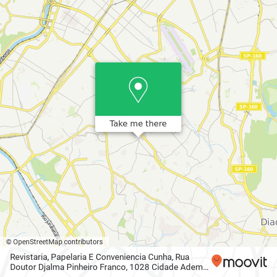 Revistaria, Papelaria E Conveniencia Cunha, Rua Doutor Djalma Pinheiro Franco, 1028 Cidade Ademar São Paulo-SP 04368-000 map