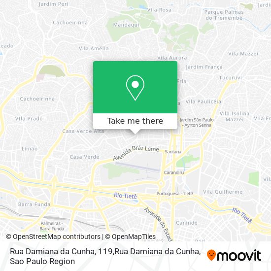 Rua Damiana da Cunha, 119,Rua Damiana da Cunha map