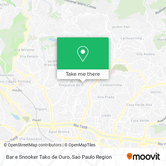 Bar e Snooker Tako de Ouro map