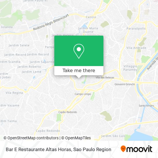 Bar E Restaurante Altas Horas map