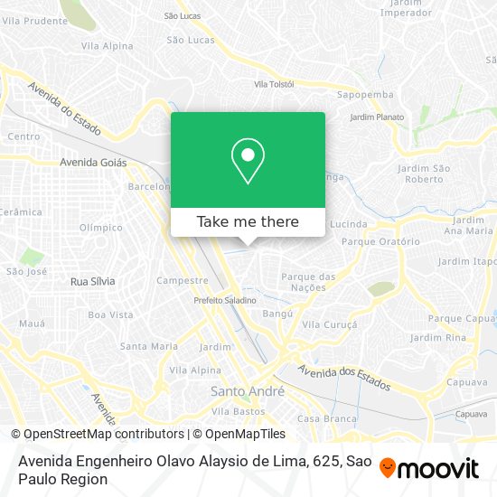 Avenida Engenheiro Olavo Alaysio de Lima, 625 map