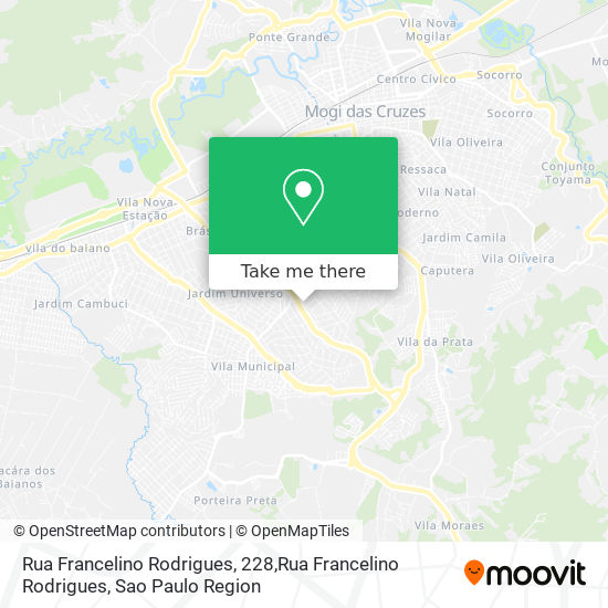 Mapa Rua Francelino Rodrigues, 228,Rua Francelino Rodrigues
